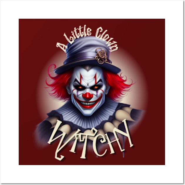 A Little Clown Witchy Wall Art by littlewitchylif